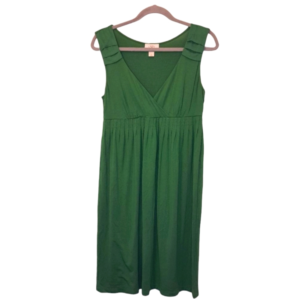 Loft Green Soft Stretchy Sleeveless Dress Size Small